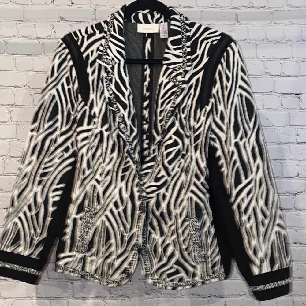 Women’s Chico’s Zebra Print Jacket
